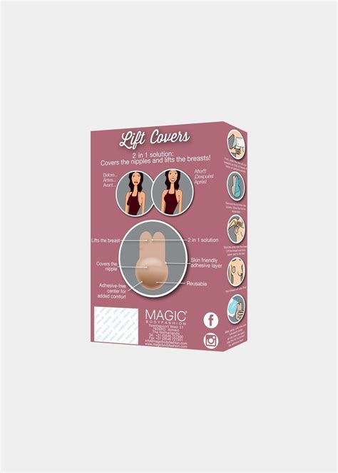 Lift and support for strapless and backless outfits with Magic BodyFashion lift covers